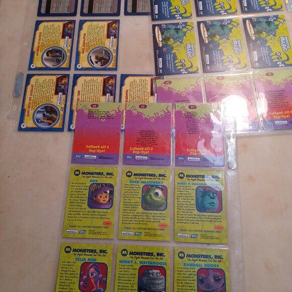 2001 Topps Monsters Inc Trading Card Complete Set 98 Cards w/ Inserts Disney Pix - Picture 7 of 10